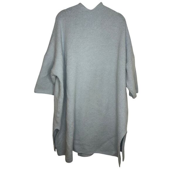 Soft Surroundings Wool Blend Long Cardigan Women's Size L/XL L XL Blue Pockets - Picture 2 of 7